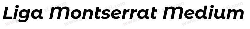 Liga Montserrat Medium Medium字体转换